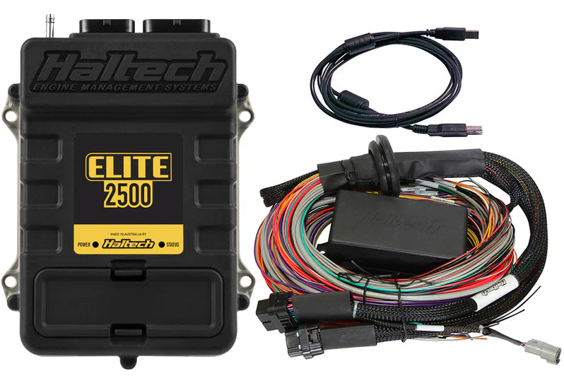 Haltech Elite 2500 + Premium Universal Wire-in Harness Kit Length: 5.0m (16')