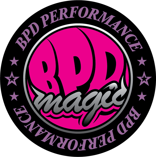 BPD Pink Round Slap Sticker