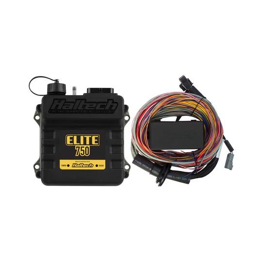 Haltech Elite 750 + Premium Universal Wire-in Harness Kit Length: 2.5m (8')
