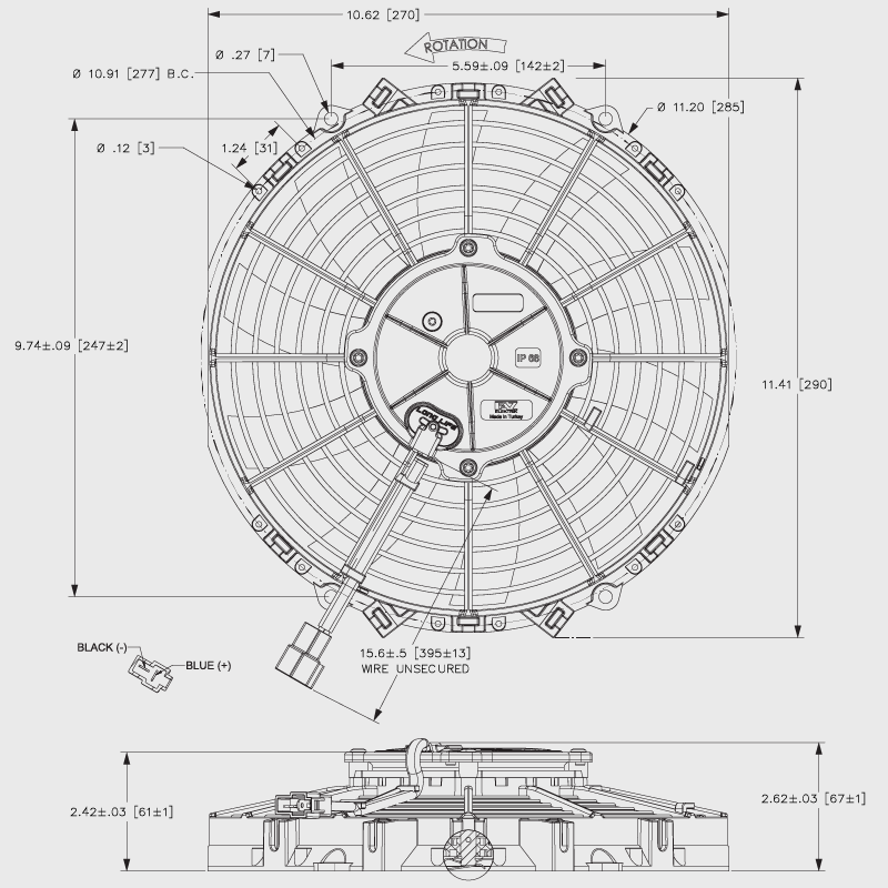 Maradyne Champion Series Fan - 10"