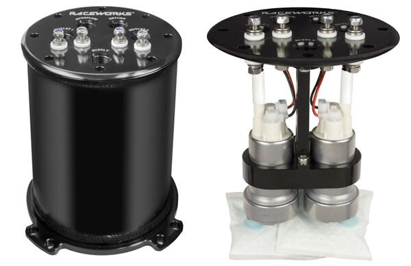 Raceworks 2.8L Twin 39-40mm Surge Tank