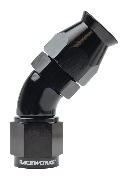 Raceworks 200 Series Hose End 45 Degree